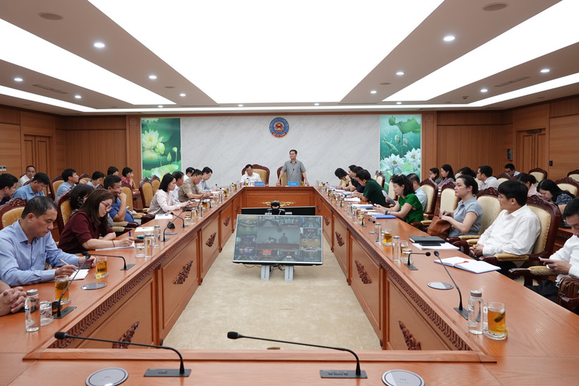 Ngày 17/6, Bộ Tài chính tổ chức Hội nghị phổ biến, triển khai kịp thời các văn bản quy phạm pháp luật trong lĩnh vực quản lý, sử dụng tài sản công mới được ban hành tới các bộ ngành, địa phương. (Ảnh: CTV/Vietnam+)