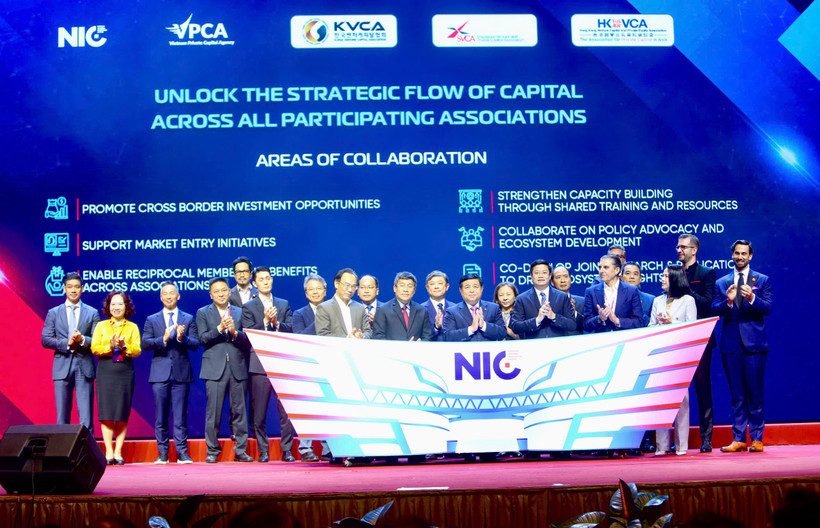 Diễn đàn Đầu tư đổi mới sáng tạo Việt Nam 2025 (VIPC Summit 2025), ngày 22/4. (Ảnh: Vietnam+)