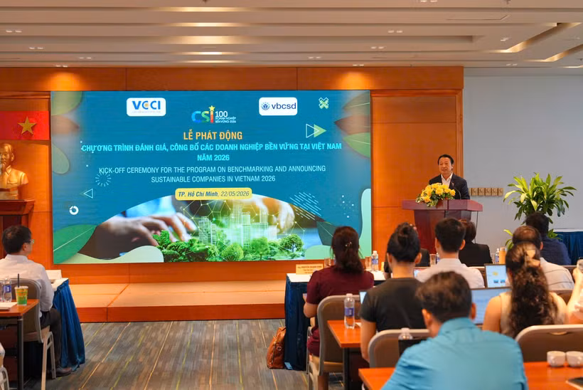 Khởi động CSI 2026, chương trình đánh giá doanh nghiệp bền vững, giúp doanh nghiệp nâng cao năng lực cạnh tranh và thúc đẩy phát triển bền vững tại Việt Nam. (Ảnh: VCCI/Vietnam+)
