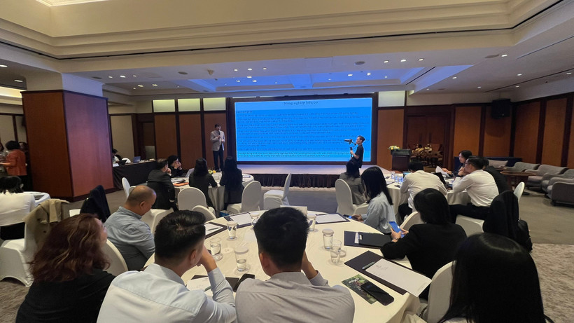 Tọa đàm “Nông nghiệp Hà Nội: Hợp tác và Đầu tư để phát triển bền vững”. (Ảnh: Vietnam+)