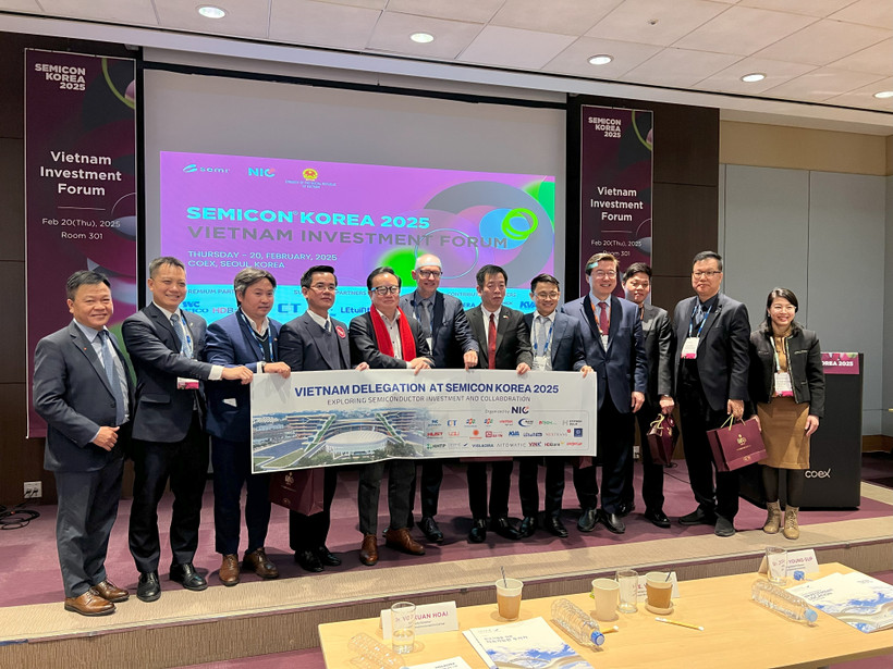 Trung tâm Đổi mới sáng tạo Quốc gia đã phối hợp với Đại sứ quán Việt Nam tại Hàn Quốc và Hiệp hội bán dẫn toàn cầu tổ chức “Diễn đàn đầu tư Việt Nam,” tại Hàn Quốc. (Ảnh: Vietnam+)