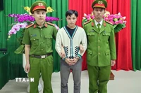 Đối tượng Trần Văn Quốc bị bắt giữ trong trường hợp khẩn cấp sau khi dùng ôtô lao vào đám đông. (Nguồn: TTXVN phát)