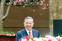 Tối 16/2/2026 (29 tháng Chạp), Tổng Bí thư Tô Lâm đến thăm, chúc Tết Đảng bộ, chính quyền và Nhân dân Thủ đô Hà Nội. (Ảnh: Thống Nhất/TTXVN)