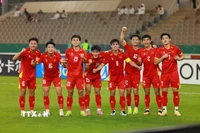 Các cầu thủ U23 Việt Nam. (Nguồn: AFC/TTXVN phát)