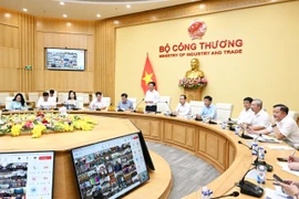 Bộ Công Thương tổ chức Hội nghị tập huấn chuyên môn, nghiệp vụ về phân quyền, phân cấp và phân định thẩm quyền trong các lĩnh vực quản lý nhà nước của Bộ Công Thương bằng hình thức trực tuyến. (Ảnh: PV/Vietnam+)