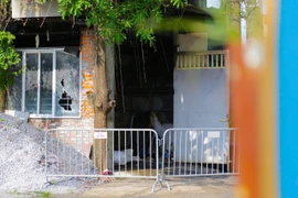 Hiện trường vụ cháy tại xã Thường Tín, thành phố Hà Nội. (Ảnh: Phạm Kiên/TXVN)