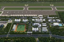 Minh họa phối cảnh sân bay Gia Bình. (Ảnh: TTXVN)