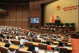 Quốc hội họp phiên toàn thể tại hội trường sáng 13/5. (Ảnh: An Đăng/TTXVN)