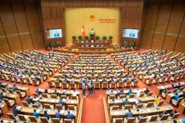 Phiên khai mạc Kỳ họp thứ 9, Quốc hội khóa XV sáng 5/5. (Ảnh: quochoi.vn)