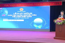 Bộ Công Thương tổ chức Lễ phát động Cuộc thi Tuyên truyền viên Tiết kiệm điện năm 2025 trên toàn quốc. (Ảnh: Đức Duy/Vietnam+)