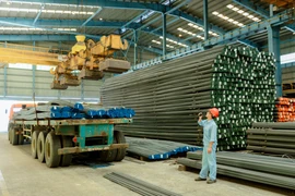 Sau 9 tháng, tiêu thụ thép của VNSteel tăng trưởng 16-17% . (Ảnh: PV/Vietnam+))