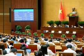 Quốc hội thông qua Luật Thanh tra (sửa đổi). (Ảnh: TTXVN)