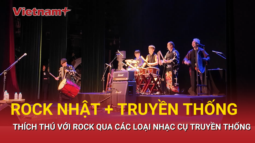 Khán giả Thủ đô thích thú với rock Nhật Bản qua các loại nhạc cụ truyền thống