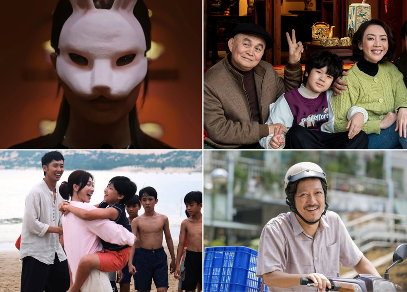 4 phim đối đầu dịp Tết Nguyên đán 2026. (Ảnh: Đoàn phim cung cấp)