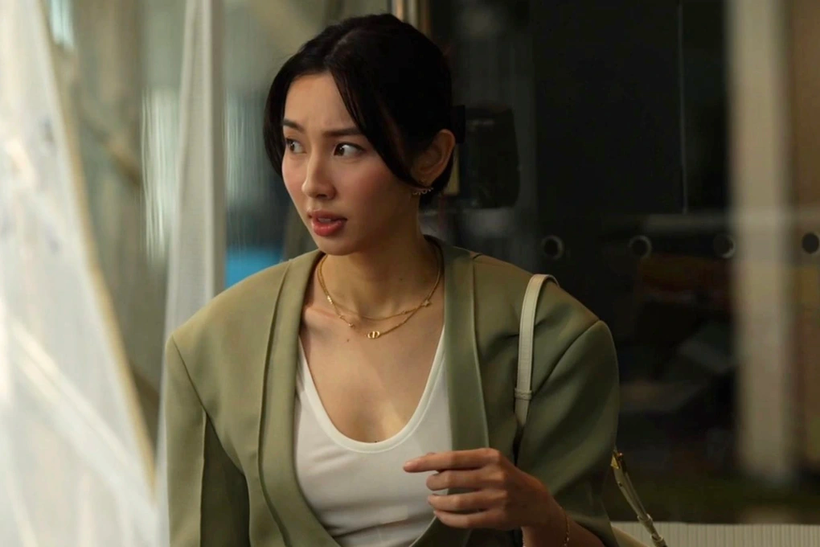 Nguyễn Thúc Thùy Tiên trong phim "Chốt Đơn!" trước khi xảy ra lùm xùm. (Ảnh: ĐPCC)