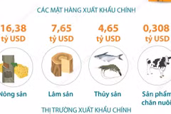 Xuất khẩu nông, lâm, thủy sản trong 5 tháng vượt 30 tỷ USD