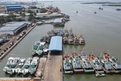 Cảng cá Cát Lở (phường Phước Thắng, Thành phố Hồ Chí Minh). (Ảnh: Đoàn Mạnh Dương/TTXVN)