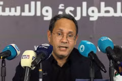 Bộ trưởng phụ trách các vấn đề nội các của Chính phủ đoàn kết dân tộc Libya (GNU) Adel Jumaa. (Nguồn: AFP)