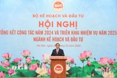 Thủ tướng Phạm Minh Chính phát biểu chỉ đạo hội nghị. (Ảnh: Tuấn Anh/TTXVN)