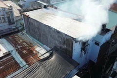 Hiện trường vụ hỏa hoạn.