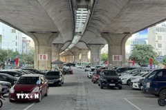 Một bãi đỗ xe. (Ảnh: Quốc Khánh/TTXVN)