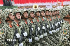 Khối chiến sỹ Đặc công tại Lễ diễu binh, diễu hành kỷ niệm 80 năm Quốc khánh. (Ảnh: Lâm Khánh/TTXVN)