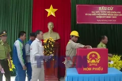 Cà Mau: Rộn ràng không khí bầu cử sớm tại cụm đảo Hòn Khoai