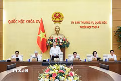 Chủ tịch Quốc hội Trần Thanh Mẫn phát biểu. (Ảnh: Doãn Tấn/TTXVN)