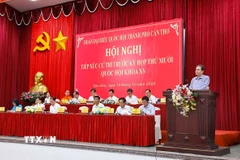 Chủ tịch Quốc hội Trần Thanh Mẫn phát biểu. (Ảnh: Doãn Tấn/TTXVN)