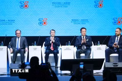 Thủ tướng Lê Minh Hưng tham dự Phiên khai mạc Diễn đàn Doanh nghiệp Nga-ASEAN. (Ảnh: Dương Giang/ TTXVN)