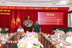 Chiều 7/10/2025, tại Thành phố Hồ Chí Minh, Đoàn đại biểu Quốc hội Thành phố Hồ Chí Minh tổ chức Hội nghị lấy ý kiến đóng góp các dự thảo luật gồm Luật Tình trạng khẩn cấp; Luật Bảo vệ bí mật Nhà nước (sửa đổi). (Ảnh: Xuân Khu/TTXVN)