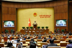 Quốc hội thảo luận về công tác bảo vệ, chăm sóc và nâng cao sức khỏe nhân dân. (Nguồn: TTXVN)