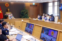 Phó Thủ tướng Thường trực Nguyễn Hòa Bình phát biểu. (Ảnh: Phạm Kiên/TTXVN)