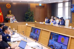 Phó Thủ tướng Thường trực Nguyễn Hòa Bình phát biểu. (Ảnh: Phạm Kiên/TTXVN)