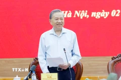 Tổng Bí thư Tô Lâm phát biểu. (Ảnh: Thống Nhất/TTXVN)