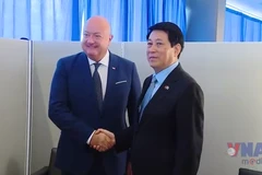 Chủ tịch nước Lương Cường tiếp Thủ tướng Áo Christian Stoker 