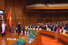 Chủ tịch nước Cộng hòa xã hội chủ nghĩa Việt Nam Tô Lâm tuyên thệ nhậm chức. (Ảnh: Văn Điệp/TTXVN)