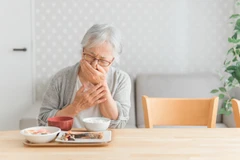 Người cao tuổi dễ bị nuốt nghẹn. (Nguồn: seniorstridehomecare)