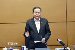 Chủ tịch Quốc hội Trần Thanh Mẫn phát biểu. (Ảnh: Doãn Tấn/TTXVN)