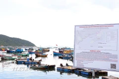 Xã Hòa Xuân (tỉnh Đắk Lắk) công khai quy hoạch Khu vực Vịnh Vũng Rô để người dân nắm bắt và thực hiện. (Ảnh: Xuân Triệu/TTXVN)