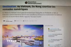 Theo tờ Le Courrier International, Đà Nẵng gây ấn tượng với bờ biển dài 32km, các khu nghỉ dưỡng hiện đại cùng hệ thống nhà hàng hải sản và quán bar sôi động. (Ảnh: TTXVN phát)