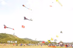 Lễ hội thả diều. (Ảnh: Nhật Bình/TTXVN)
