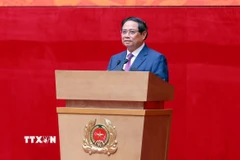 Thủ tướng Phạm Minh Chính phát biểu chỉ đạo. (Ảnh: Phạm Kiên/TTXVN)