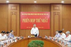 Tổng Bí thư Tô Lâm chủ trì phiên họp. (Ảnh: Thống Nhất/TTXVN)