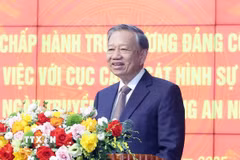 Tổng Bí thư Tô Lâm phát biểu. (Ảnh: Thống Nhất/ TTXVN)
