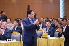 Thủ tướng Phạm Minh Chính dự và chủ trì Hội nghị Thủ tướng Chính phủ đối thoại với nông dân năm 2025. (Ảnh: Dương Giang/TTXVN)