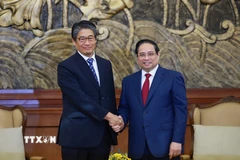 Thủ tướng Phạm Minh Chính tiếp Đại sứ Nhật Bản tại Việt Nam Ito Naoki. (Ảnh: Dương Giang/TTXVN)