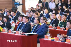 Thủ tướng Phạm Minh Chính dự Hội nghị Xúc tiến đầu tư tỉnh Thanh Hóa năm 2026. (Ảnh: Dương Giang/TTXVN)