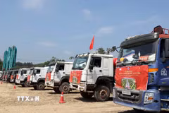 Lễ khởi công khu công nghiệp Tam Anh- An An Hòa thành phố Đà Nẵng. (Ảnh Trần Tĩnh/TTXVN)