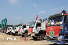 Lễ khởi công khu công nghiệp Tam Anh- An An Hòa thành phố Đà Nẵng. (Ảnh Trần Tĩnh/TTXVN)